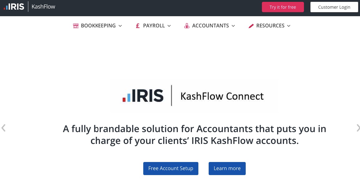 KashFlow home page