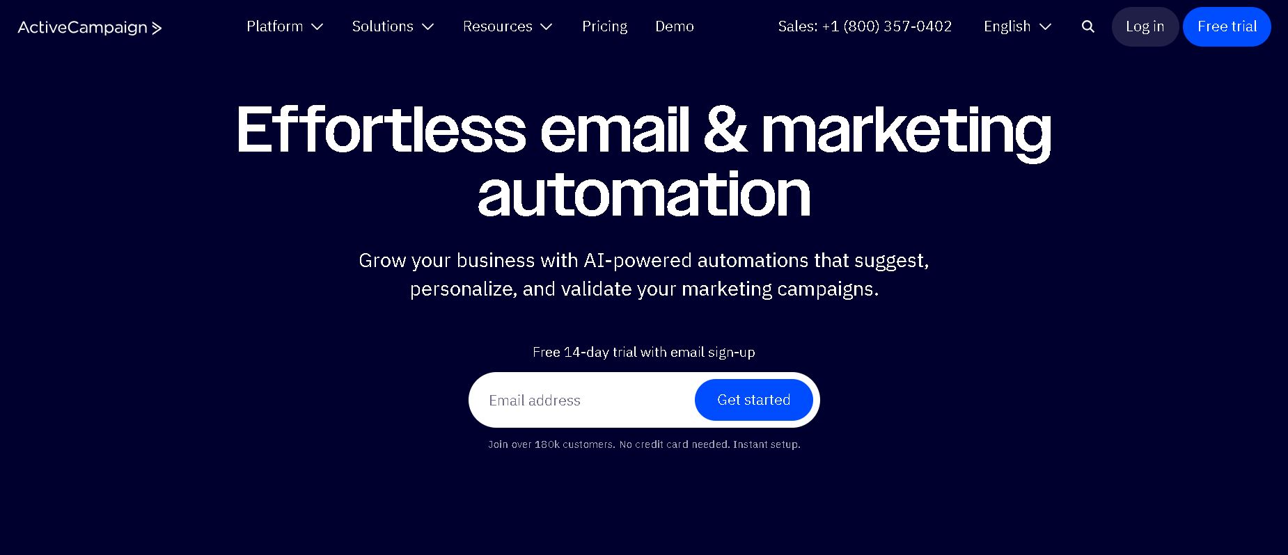5 Types of CRM Software: Which is Best for Your Business? 74 ActiveCampaign homepage