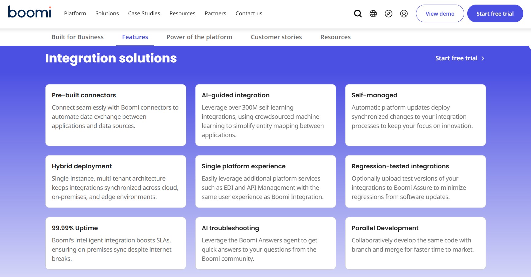 Boomi iPaaS integration
