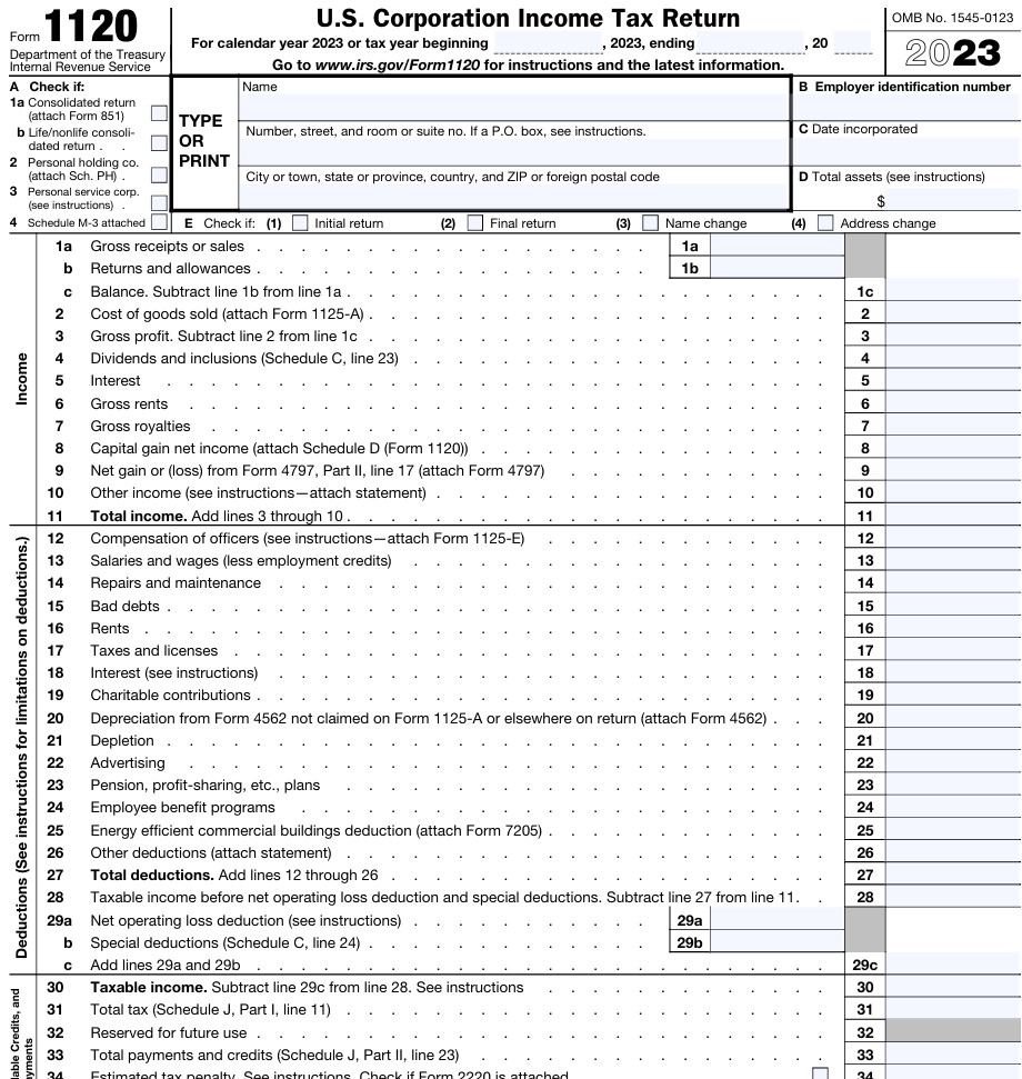 Form 1120