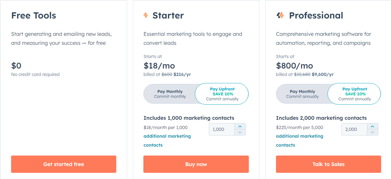 HubSpot-pricing