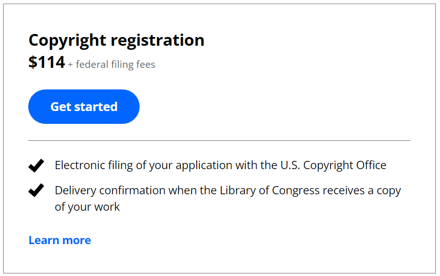 LegalZoom-Copyright-Pricing