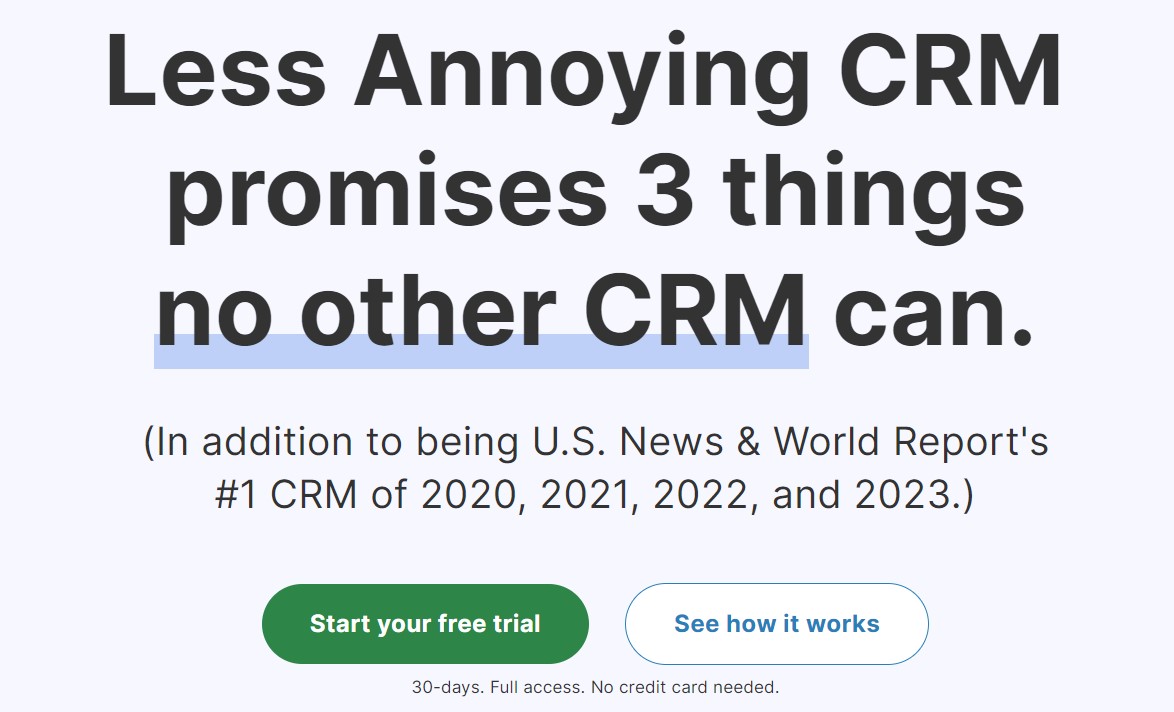 Less Annoying CRM Banner