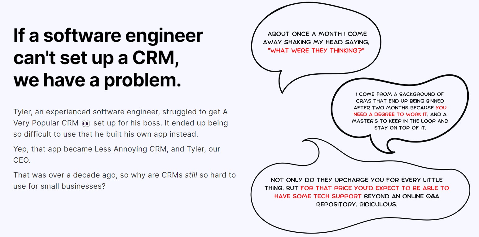 Less Annoying CRM Usability Claim