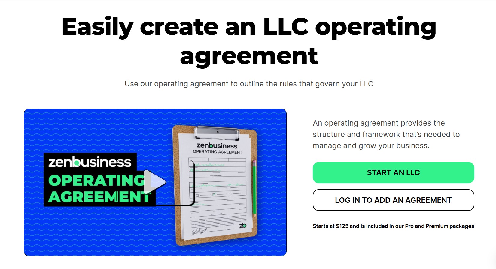 Operating agreement