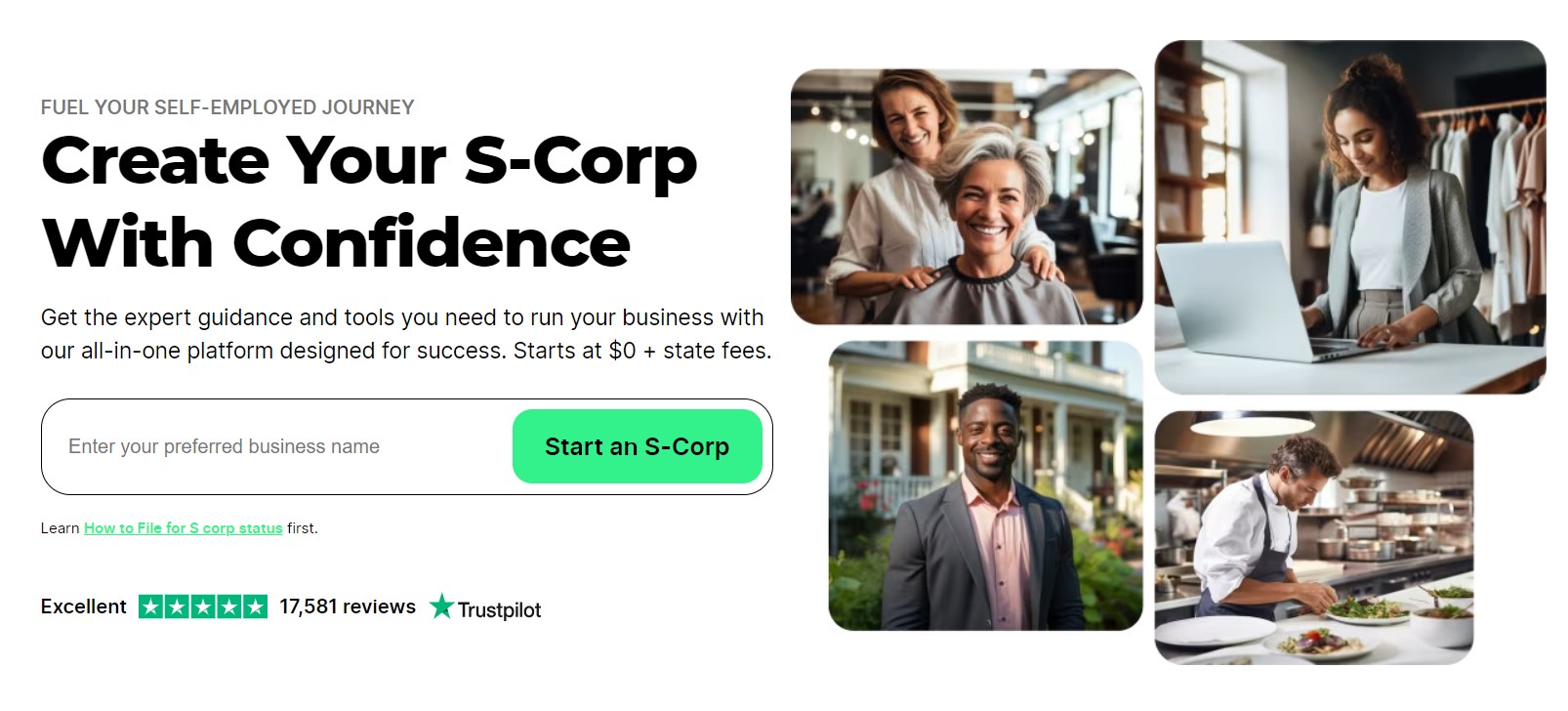 Zenbusiness file s-corp