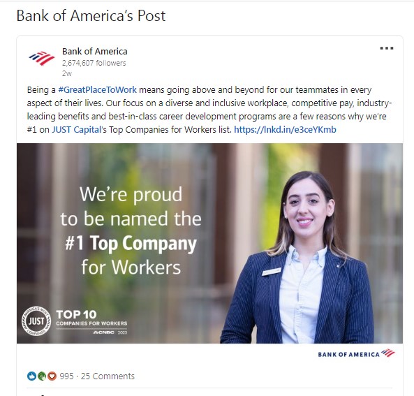 Bank of America’s Post