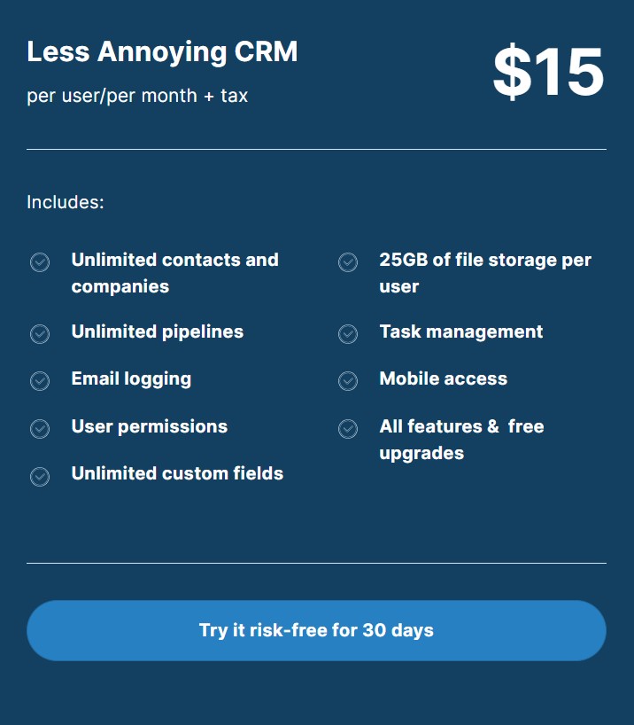 less annoying pricing