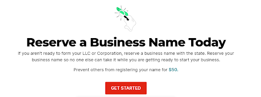 reserve a business name ZB